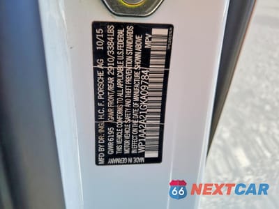 Zdjęcie 13 z 13 samochodu: 2016 PORSCHE CAYENNE VIN:WP1AA2A21GKA09784 - miniatura