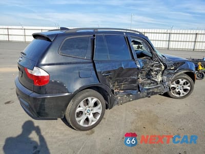 Trzecie zdjęcie samochodu z tyłu: 2007 BMW X3 3.0SI VIN:WBXPC93487WF09002 - miniatura
