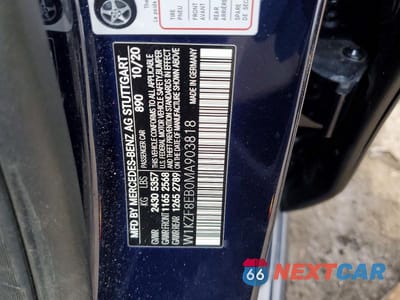 Zdjęcie 13 z 13 samochodu: 2021 MERCEDES-BENZ E 350 4MATIC VIN:W1KZF8EB0MA903818 - miniatura