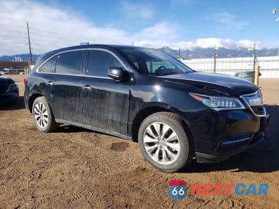 Czwarte zdjęcie samochodu z boku: 2014 ACURA MDX TECHNOLOGY VIN:5FRYD4H48EB027766 - miniatura