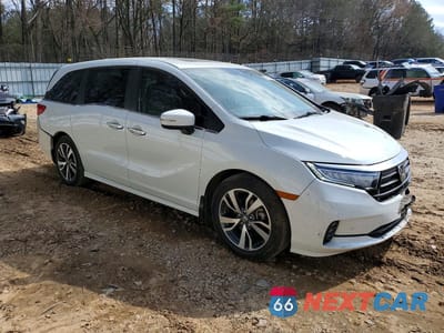 Czwarte zdjęcie samochodu z boku: 2022 HONDA ODYSSEY TOURING VIN:5FNRL6H89NB068379 - miniatura