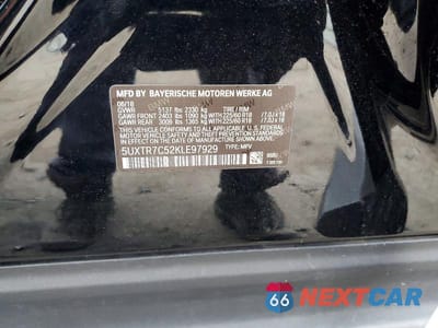 Zdjęcie 13 z 13 samochodu: 2019 BMW X3 SDRIVE30I VIN:5UXTR7C52KLE97929 - miniatura