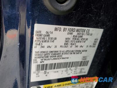 Zdjęcie 14 z 15 samochodu: 2014 FORD EXPEDITION XLT VIN:1FMJU1J56EEF56019 - miniatura
