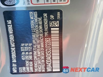 Zdjęcie 13 z 13 samochodu: 2025 BMW 430I VIN:WBA43DA0XSCU72283 - miniatura