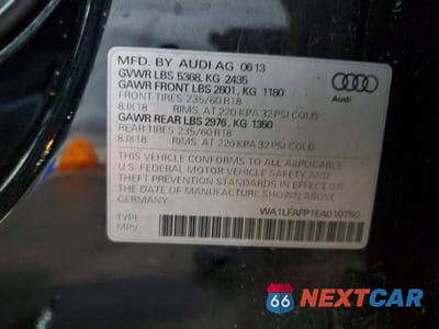 Zdjęcie 13 z 13 samochodu: 2014 AUDI Q5 PREMIUM PLUS VIN:WA1LFAFP1EA010750 - miniatura