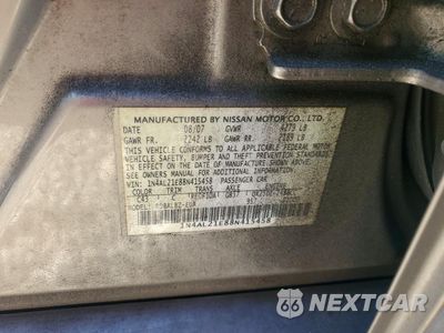 Zdjęcie 13 z 13 samochodu: 2008 NISSAN ALTIMA 2.5 VIN:1N4AL21E88N415458 - miniatura