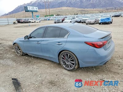 Drugie zdjęcie samochodu z przodu: 2021 INFINITI Q50 RED SPORT 400 VIN:JN1FV7DP8MM850245 - miniatura