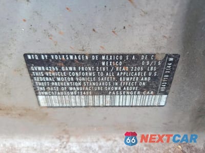 Zdjęcie 12 z 12 samochodu: 2016 VOLKSWAGEN GOLF SPORTWAGEN S VIN:3VWC17AUXGM512499 - miniatura