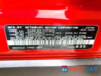 Zdjęcie 13 z 13 samochodu: 2024 MITSUBISHI OUTLANDER SE VIN:JA4J4VA80RZ014395 - miniatura