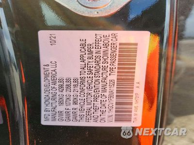 Zdjęcie 12 z 12 samochodu: 2021 HONDA ACCORD EXL VIN:1HGCV1F56MA115226 - miniatura