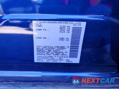 Zdjęcie 12 z 12 samochodu: 2024 NISSAN LEAF SV PLUS VIN:1N4CZ1CV8RC555666 - miniatura