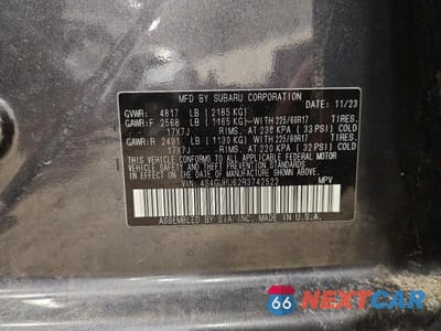 Zdjęcie 13 z 13 samochodu: 2024 SUBARU CROSSTREK WILDERNESS VIN:4S4GUHU62R3742522 - miniatura