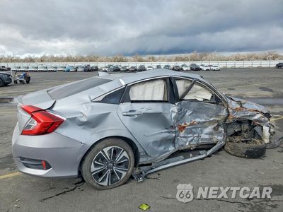 Trzecie zdjęcie samochodu z tyłu: 2017 HONDA CIVIC EX VIN:2HGFC1F37HH654706 - miniatura