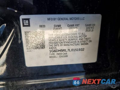 Zdjęcie 12 z 12 samochodu: 2020 CADILLAC CT4-V VIN:1G6DH5RL7L0151932 - miniatura