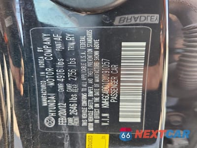 Zdjęcie 12 z 12 samochodu: 2012 HYUNDAI GENESIS 3.8L VIN:KMHGC4DD1CU191057 - miniatura