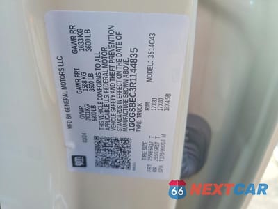 Zdjęcie 12 z 12 samochodu: 2024 CHEVROLET COLORADO VIN:1GCGSBEC3R1144835 - miniatura