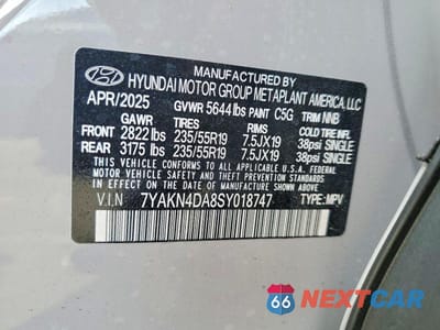 Zdjęcie 13 z 13 samochodu: 2025 HYUNDAI IONIQ 5 SEL VIN:7YAKN4DA8SY018747 - miniatura