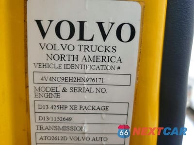 Zdjęcie 10 z 10 samochodu: 2017 VOLVO VNL SEMI TRUCK VIN:4V4NC9EH2HN976171 - miniatura