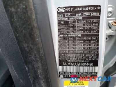 Zdjęcie 13 z 13 samochodu: 2015 LAND ROVER RANGE ROVER EVOQUE PURE PREMIUM VIN:SALVR2BG2FH044490 - miniatura