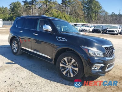 Czwarte zdjęcie samochodu z boku: 2016 INFINITI QX80 VIN:JN8AZ2NC7G9402522 - miniatura