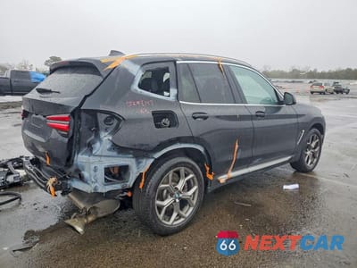 Trzecie zdjęcie samochodu z tyłu: 2023 BMW X3 XDRIVE30I VIN:WBX57DP02PN245655 - miniatura