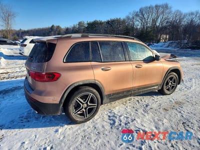 Trzecie zdjęcie samochodu z tyłu: 2024 MERCEDES-BENZ GLB 250 4MATIC VIN:W1N4M4HB5RW355705 - miniatura