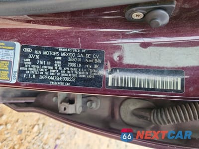 Zdjęcie 12 z 12 samochodu: 2017 KIA FORTE LX VIN:3KPFK4A79HE030558 - miniatura