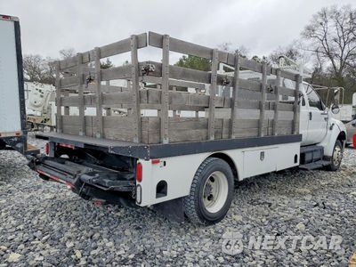 Trzecie zdjęcie samochodu z tyłu: 2006 FORD F650 SUPER DUTY FLATBED TRUCK VIN:3FRWX66H36V269019 - miniatura