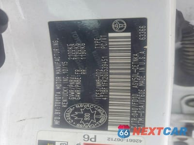 Zdjęcie 12 z 12 samochodu: 2016 TOYOTA CAMRY LE VIN:4T1BF1FK2GU539451 - miniatura