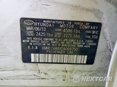 Zdjęcie 12 z 12 samochodu: 2013 HYUNDAI SONATA HYBRID VIN:KMHEC4A4XDA069750 - miniatura