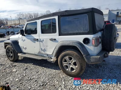 Drugie zdjęcie samochodu z przodu: 2018 JEEP WRANGLER UNLIMITED SPORT VIN:1C4HJXDN4JW215913 - miniatura