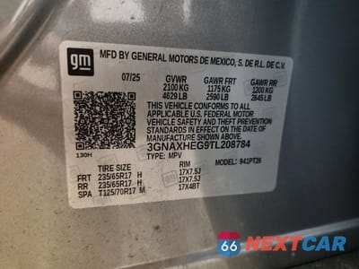Zdjęcie 14 z 14 samochodu: 2026 CHEVROLET EQUINOX LT VIN:3GNAXHEG9TL208784 - miniatura