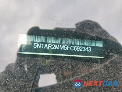 Zdjęcie 14 z 14 samochodu: 2015 NISSAN PATHFINDER S VIN:5N1AR2MM5FC692343 - miniatura