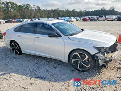 Czwarte zdjęcie samochodu z boku: 2021 HONDA ACCORD SPORT VIN:1HGCV2F39MA027212 - miniatura