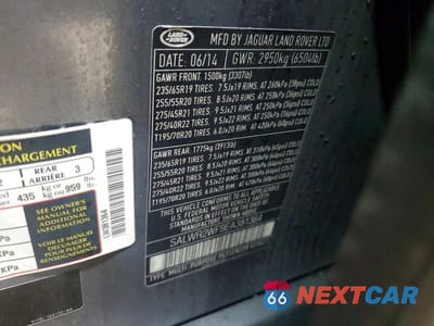 Zdjęcie 13 z 13 samochodu: 2014 LAND ROVER RANGE ROVER SPORT HSE VIN:SALWR2WF9EA381364 - miniatura