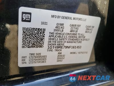 Zdjęcie 12 z 12 samochodu: 2022 GMC SIERRA K2500 DENALI VIN:1GT49RE79NF161453 - miniatura