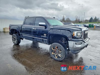 Czwarte zdjęcie samochodu z boku: 2018 GMC SIERRA K1500 SLT VIN:3GTU2NECXJG123569 - miniatura