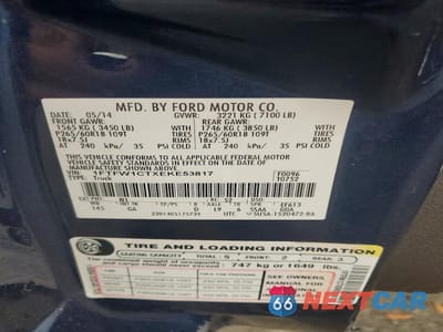 Zdjęcie 12 z 12 samochodu: 2014 FORD F150 SUPERCREW VIN:1FTFW1CTXEKE53817 - miniatura