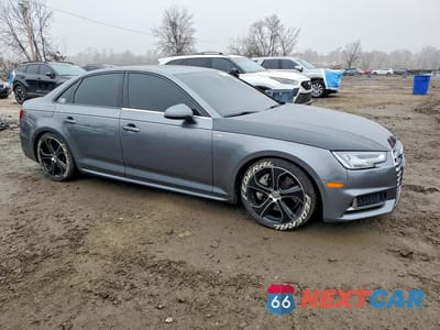 Czwarte zdjęcie samochodu z boku: 2018 AUDI A4 PREMIUM PLUS VIN:WAUENAF40JA060151 - miniatura