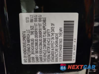 Zdjęcie 13 z 14 samochodu: 2025 HONDA PILOT TRAILSPORT VIN:5FNYG1H64SB176633 - miniatura