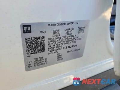 Zdjęcie 13 z 13 samochodu: 2025 GMC ACADIA ELEVATION VIN:1GKENKRS1SJ125324 - miniatura