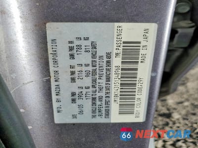 Zdjęcie 13 z 14 samochodu: 2005 MAZDA 3 HATCHBACK VIN:JM1BK143151348968 - miniatura