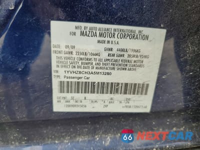 Zdjęcie 13 z 14 samochodu: 2010 MAZDA 6 I VIN:1YVHZ8CH3A5M13280 - miniatura