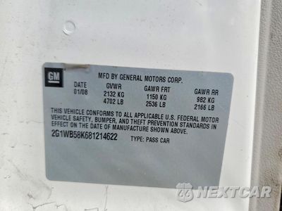 Zdjęcie 12 z 12 samochodu: 2008 CHEVROLET IMP VIN:2G1WB58K681214622 - miniatura