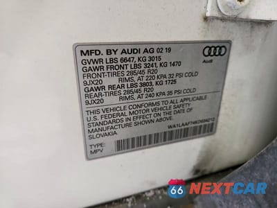 Zdjęcie 13 z 13 samochodu: 2019 AUDI Q7 PREMIUM PLUS VIN:WA1LAAF74KD034212 - miniatura