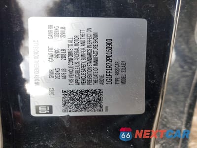 Zdjęcie 12 z 12 samochodu: 2023 CHEVROLET CAMARO LT1 VIN:1G1FF1R72P0153903 - miniatura