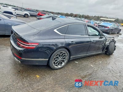 Trzecie zdjęcie samochodu z tyłu: 2021 GENESIS G80 3.5T VIN:KMTGC4SD6MU048017 - miniatura