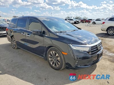 Czwarte zdjęcie samochodu z boku: 2022 HONDA ODYSSEY EXL VIN:5FNRL6H77NB010214 - miniatura