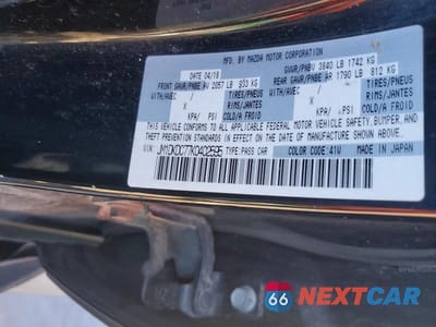 Zdjęcie 12 z 12 samochodu: 2019 MAZDA CX-3 TOURING VIN:JM1DKDC77K0402595 - miniatura