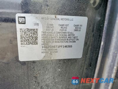 Zdjęcie 13 z 13 samochodu: 2023 CHEVROLET MALIBU RS VIN:1G1ZG5ST1PF146365 - miniatura